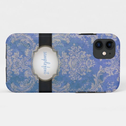 PixDezines natasha damask Case-Mate iPhone Case (Achterkant (horizontaal))