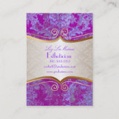 PixDezines natasha damask Visitekaartje (Achterkant)