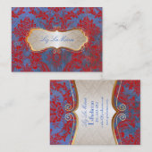 PixDezines  natasha damask Visitekaartje (Voorkant / Achterkant)