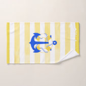 PixDezines Nautical Stripes+Life Savers Bad Handdoek (Handdoek)