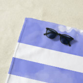 PixDezines Nautical Stripes+Life Savers Strandlaken (In situ)