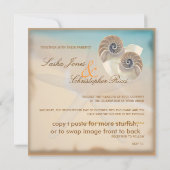 PixDezines nautilus, dikke uitnodigingen (Achterkant)