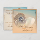 PixDezines NAUTILUS-INVITATIES Kaart (Voorkant / Achterkant)