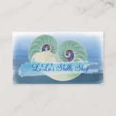 PixDezines nautilus/waterverf Visitekaartje (Achterkant)