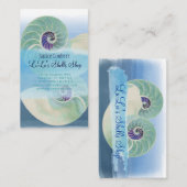 PixDezines nautilus/waterverf Visitekaartje (Voorkant / Achterkant)