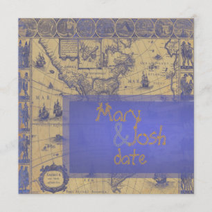 PixDezines  Nautische Wereldkaart Kaart