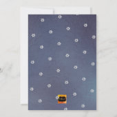 PixDezines Navy Blue+Platinum Talitz Bar Mitzvah Kaart (Achterkant)