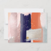 PixDezines Navy+Coral wil je.. Bridesmaid Kaart (Achterkant)