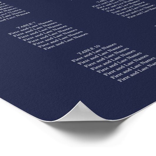 PixDezines Navy Modern Calligrafie, Zitkast Poster (Hoek)