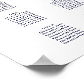 PixDezines Navy Modern Calligrafie, Zitkast Poster (Hoek)