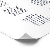 PixDezines Navy Modern Calligrafie, Zitkast Poster (Hoek)