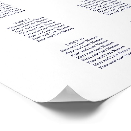 PixDezines Navy Modern Calligrafie, Zitkast Poster (Hoek)