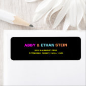 PixDezines Neon Kleuren B'nai Mitzvah Label (Insitu)