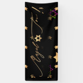 PixDezines Neon Lights Mazel Tov Banner 6'x2.5' (Verticaal)