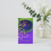 PixDezines neon peace eye/filigree Visitekaartje (Staand voorkant)