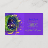 PixDezines neon peace eye/filigree Visitekaartje (Achterkant)