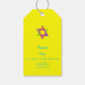 PixDezines Neonverlichting Ster van David Bar Mitz Cadeaulabel (Achterkant)