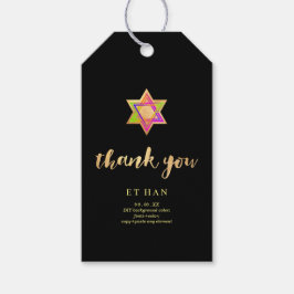 PixDezines Neonverlichting Ster van David Bar Mitz Cadeaulabel