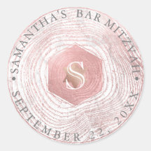 PixDezines Nep Rose Goud Boom Ringen Mitzvah