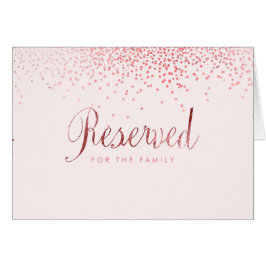 PixDezines Nep-rose goud confetti/gereserveerde ta