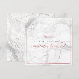 PixDezines Nep Rose Goud  Jij  Getuige Kaart