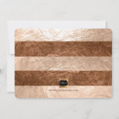 PixDezines Nep-rose-goud +Koperen Strepen/save dat Save The Date (Achterkant)