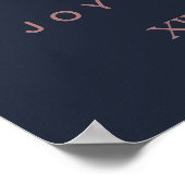 PixDezines NEP ROZE GOUD CALLIGRAFIE/WELKOM Poster (Hoek)