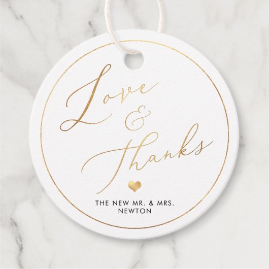 PixDezines Nepgoud Luxe Calligraphy Bedankt Bedankjes Labels (Voorkant)