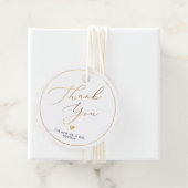 PixDezines Nepgoud Luxe Calligraphy Dank je Bedankjes Labels (In situ)