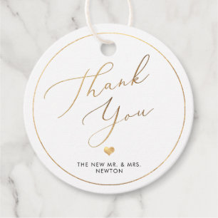 PixDezines Nepgoud Luxe Calligraphy Dank je Bedankjes Labels
