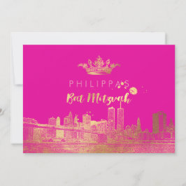 PixDezines Nepgoud NYC/Mitzvah/DIYkleur Kaart