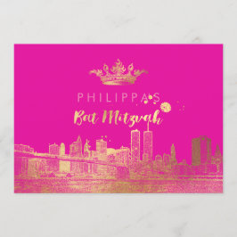 PixDezines Nepgoud NYC/Mitzvah/DIYkleur Kaart