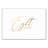 PixDezines Nepgoud Romantische Calligrafie Acht 8 Kaart (Achterkant)