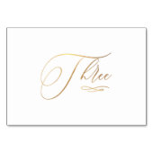 PixDezines Nepgoud Romantische Calligrafie Drie 3 Kaart (Achterkant)