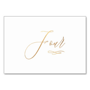 PixDezines Nepgoud Romantische Calligrafie Vier 4 Kaart