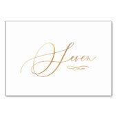 PixDezines Nepgoud Romantische Calligrafie Zeven 7 Kaart (Achterkant)