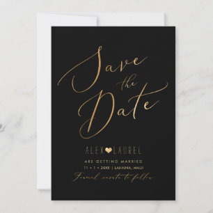PixDezines Nepgoud Save the Date Kaart