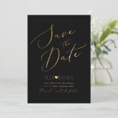 PixDezines Nepgoud Save the Date Kaart (Staand voorkant)