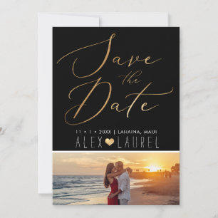 PixDezines Nepgoud Save the Date Kaart
