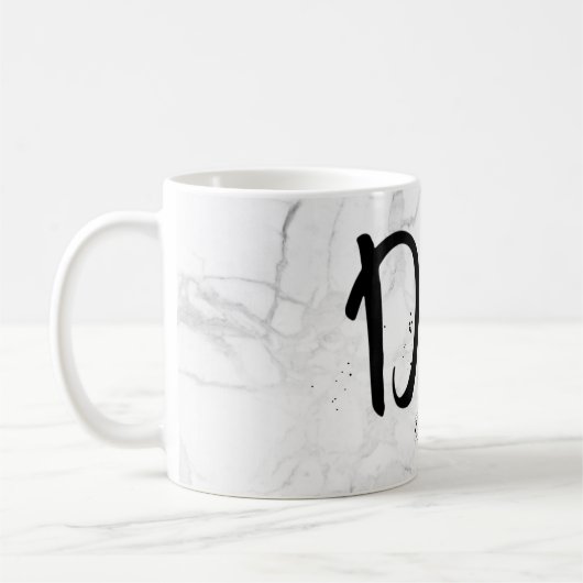 PixDezines NIEUW DAD Marble+Modern Script Koffiemok (Links)