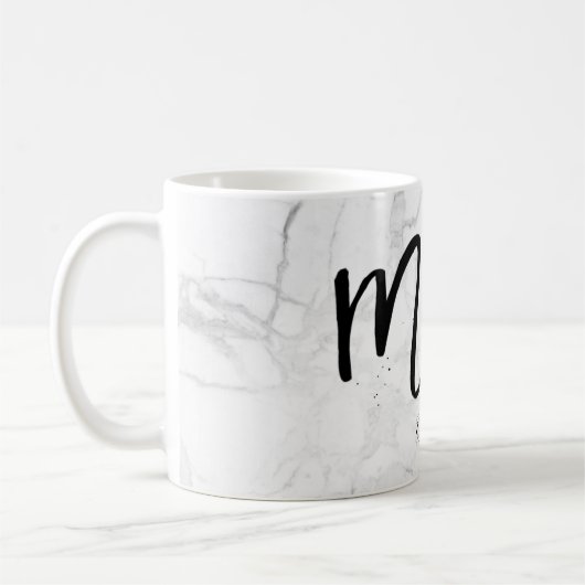 PixDezines NIEUW MOM Marble+Modern Script Koffiemok (Links)