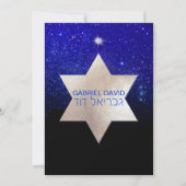 PixDezines Night Sky/Blue/typografie/bar mitzvah Kaart (Voorkant)