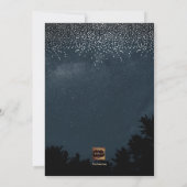 PixDezines Night Sky|Buitenbruiloft Kaart (Achterkant)