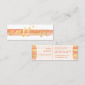 PixDezines noemen me verbijsterd faux goud Mini Visitekaartje (Voorkant / Achterkant)