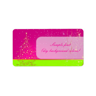 PixDezines Northstar Kerstboom/DIY kleuren Etiket