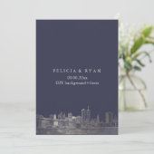 PixDezines NYC Skyline/Faux Silver/DIY Achtergrond Kaart (Staand voorkant)
