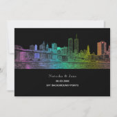 PixDezines NYC Skyline/Rainbow Colors Kaart (Voorkant)
