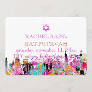 PixDezines NYC stedelijke bar/bat mitswa Kaart