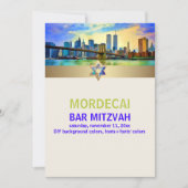 PixDezines NYC/Twin Towers/Bar Mitzvah Kaart (Voorkant)