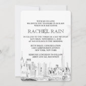 PixDezines NYC urban/bat mitzvah Kaart (Achterkant)